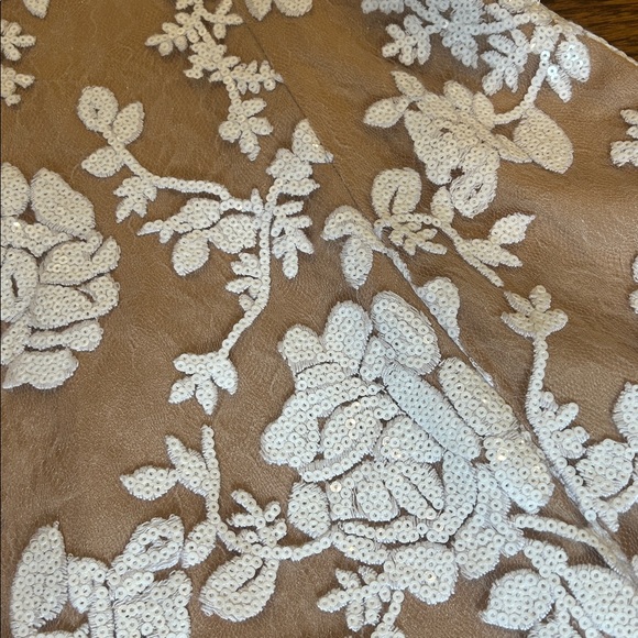 Dress The Population Abbie white Sequin Halter Minidress Size Small - Picture 7 of 11